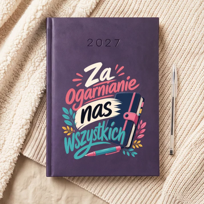 Kalendarz Książkowy A5 2027 Na Podziękowanie Prezent Dla Kobiety: Wdzięczna Ironia