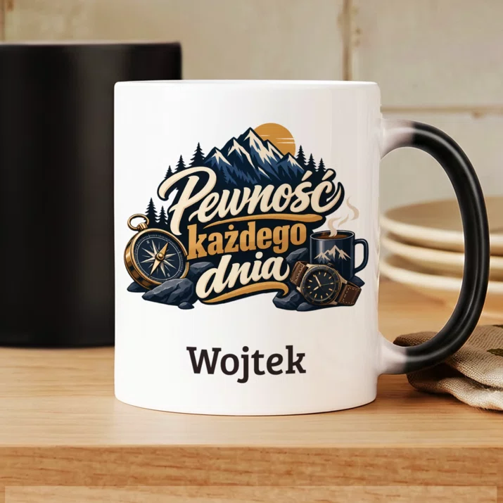 Kubek Personalizowany Dla Mężczyzny Prezent Dla Mężczyzny: Pewność Każdego Dnia