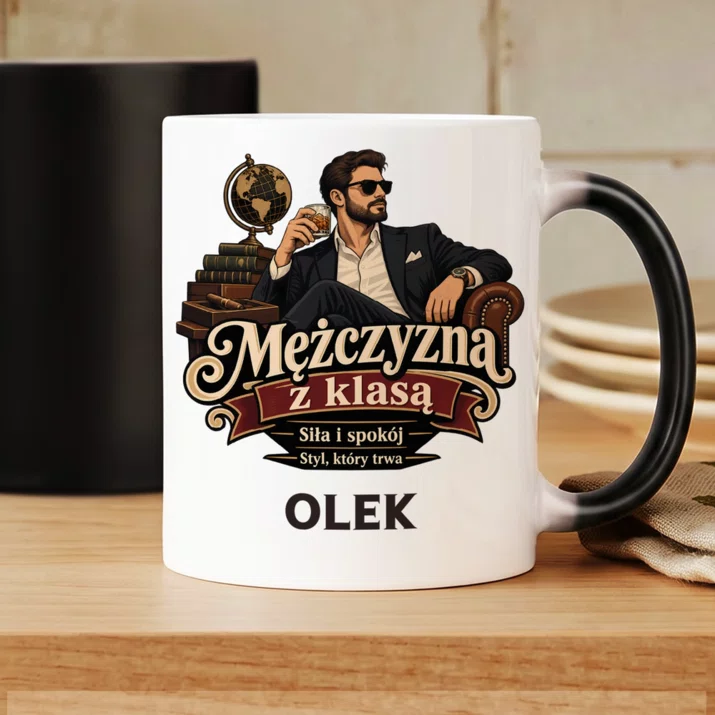 Kubek Personalizowany Dla Mężczyzny Prezent Dla Mężczyzny: Mężczyzna Z Klasą
