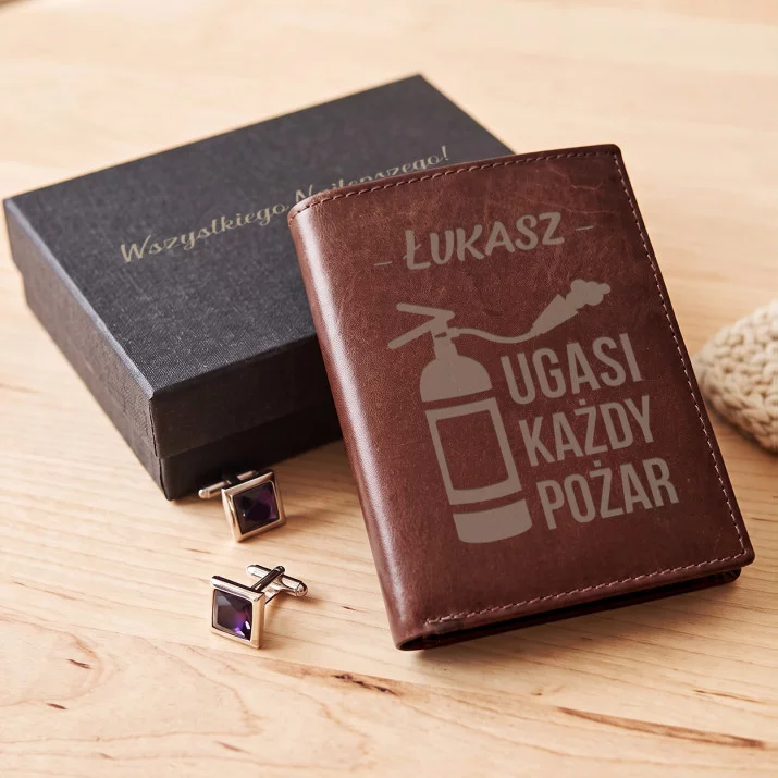 Ugasi każdy pożar - Portfel skórzany Ugasi każdy pożar - Portfel skórzany