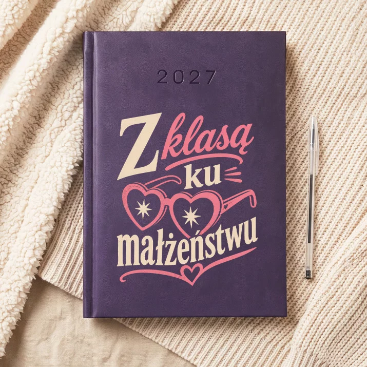 Kalendarz Książkowy A5 2027 Na Wieczór Panieński Z Klasą Prezent Dla Kobiety: Klasyczna Elegancja