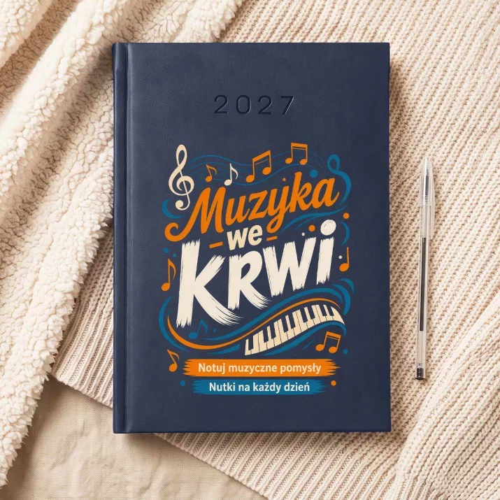 Kalendarz Książkowy A5 2027 Dla Muzyka Prezent Dla Mężczyzny: Rytmy I Nuty Kalendarz Książkowy A5 2027 Dla Muzyka Prezent Dla Mężczyzny: Rytmy I Nuty