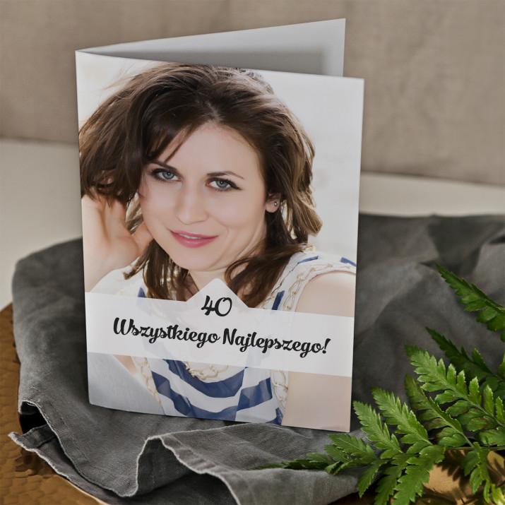 40 urodziny zdjęcie - kartka z życzeniami
