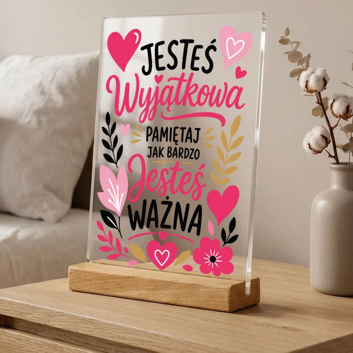 Druk Na Szkle Dla Dziewczyny Prezent Na Dzień Dziewczyny Dla Kobiety: Wyjątkowa I Ważna