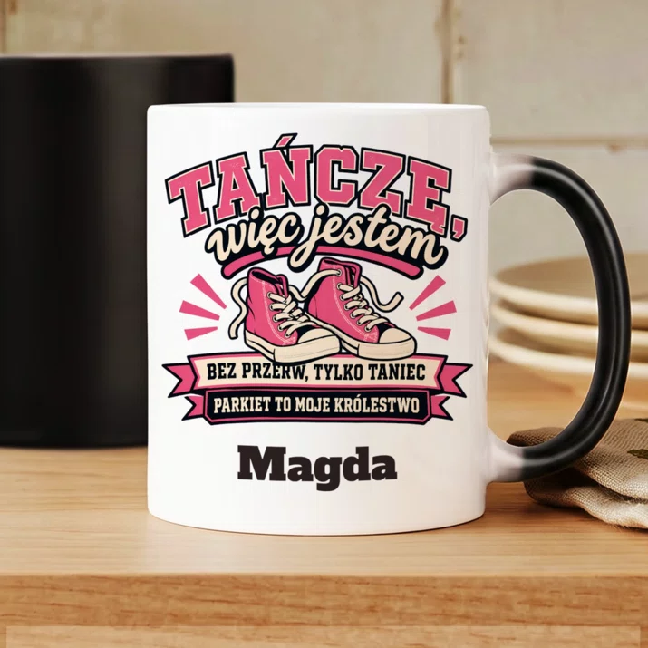 Kubek Personalizowany Dla Tancerki Prezent Dla Kobiety: Tańczę, Więc Jestem