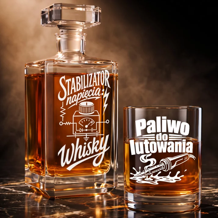 Zestaw Do Whisky Dla Elektronika Prezent Dla Mężczyzny: Elektroniczny Żart Zestaw Do Whisky Dla Elektronika Prezent Dla Mężczyzny: Elektroniczny Żart