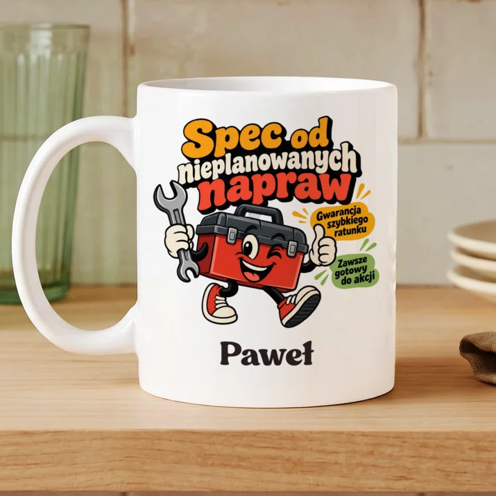 Kubek Personalizowany Na Dzień Mężczyzny Prezent Dla Mężczyzny: Spec Od Nieplanowanych Kubek Personalizowany Na Dzień Mężczyzny Prezent Dla Mężczyzny: Spec Od Nieplanowanych
