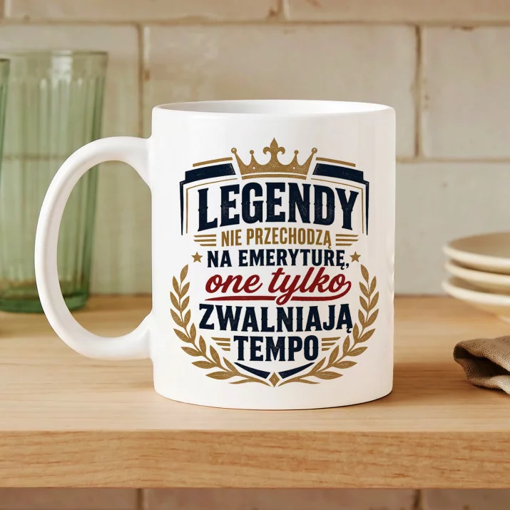 Kubek Z Nadrukiem Na Dzień Dziadka Prezent Dla Dziadka Mężczyzny: Legendy Nie