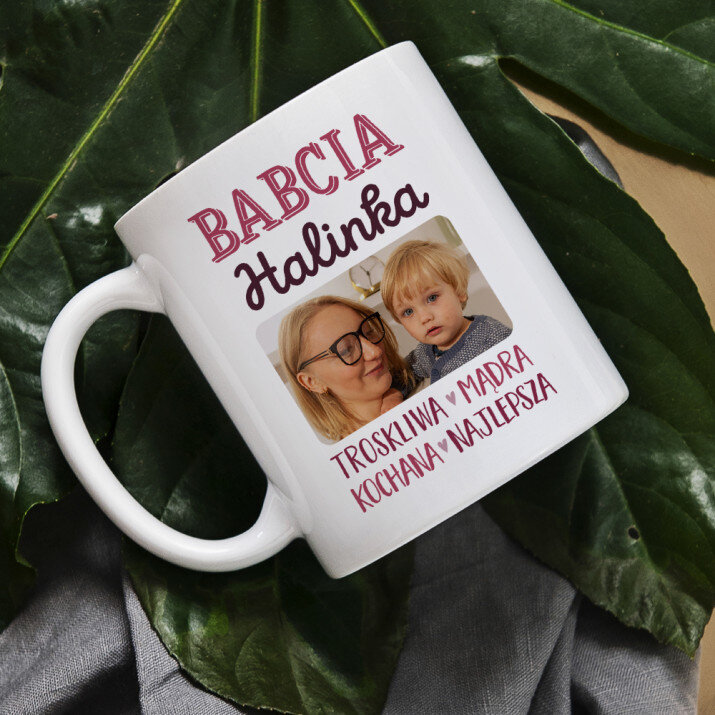 Babcia cechy - kubek personalizowany Babcia cechy - kubek personalizowany