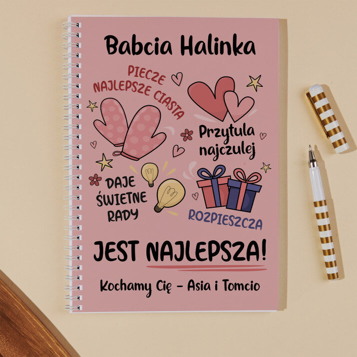 babcia jest najlepsza - Przepiśnik na spirali B5