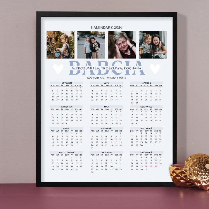 Babcia - Kalendarz w ramce Babcia - Kalendarz w ramce