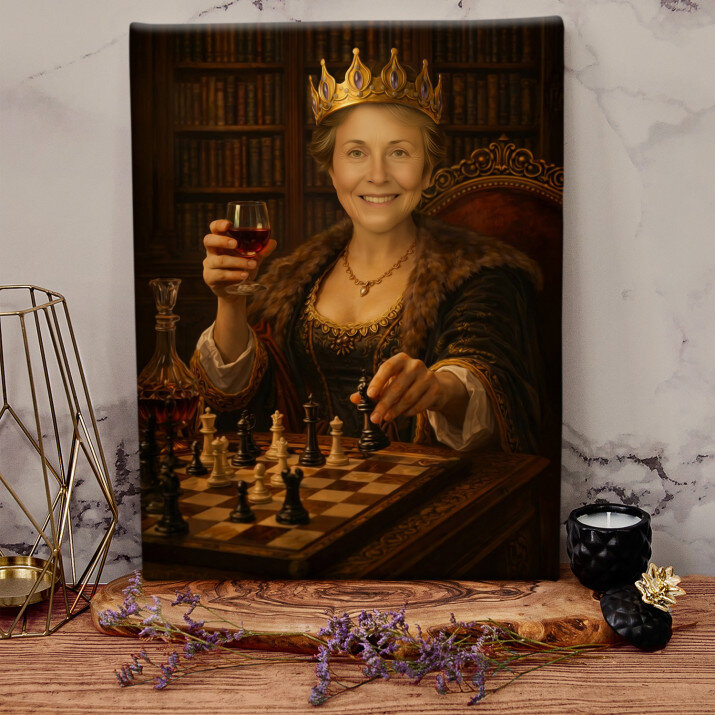 Babcia królowa gier - Królewski portret Babcia królowa gier - Królewski portret