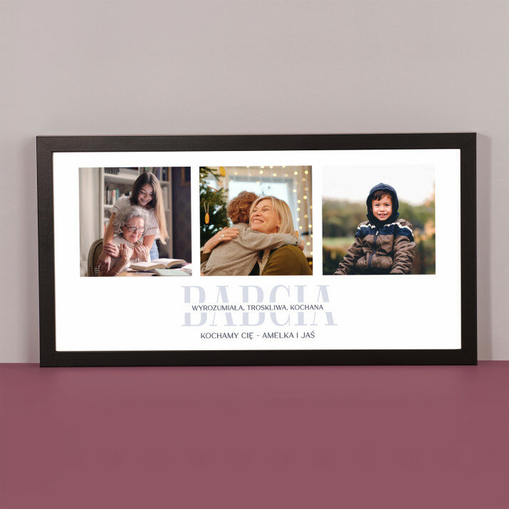 Babcia - wydruk obramowany