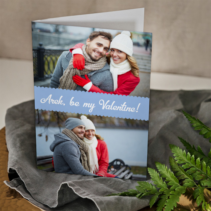 Be my Valentine - kartka z życzeniami