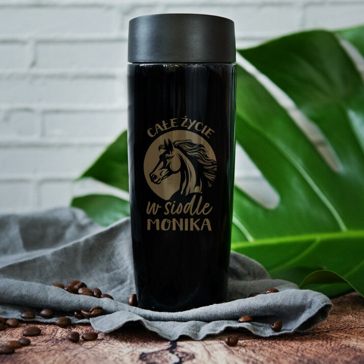 Całe życie w siodle - Kubek termiczny