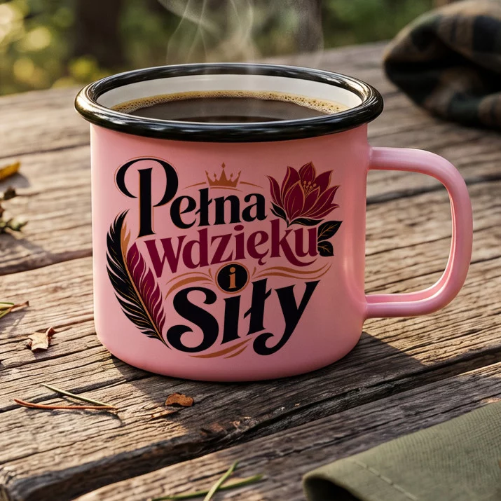Kubek Emaliowany Dla Kobiety Prezent Dla Kobiety: Subtelna Kobiecość