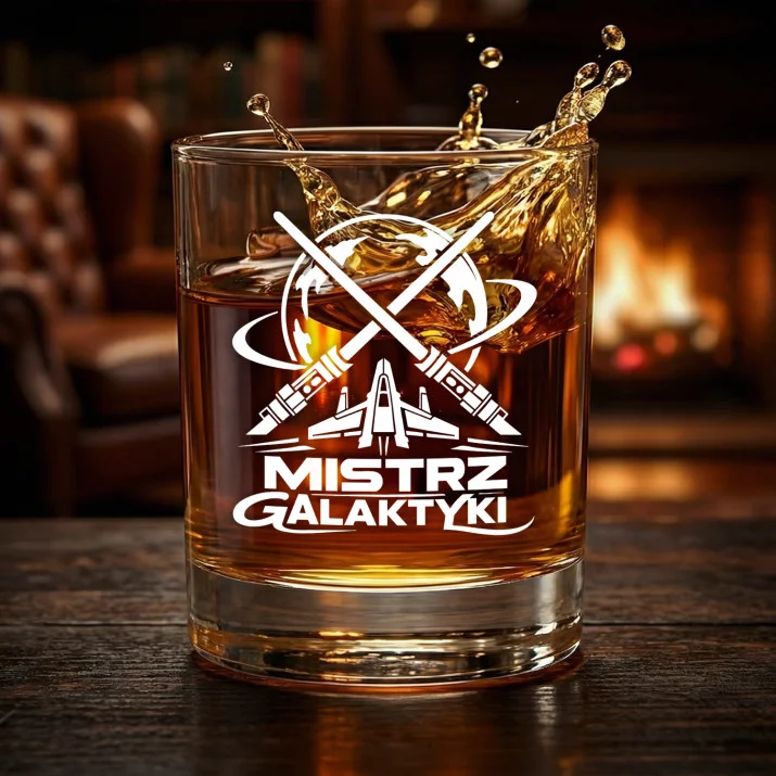 Szklanka Do Whisky Dla Fana Star Wars Prezent Dla Mężczyzny: Mistrz Galaktyki Szklanka Do Whisky Dla Fana Star Wars Prezent Dla Mężczyzny: Mistrz Galaktyki