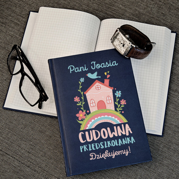 Cudowna przedszkolanka - notatnik A5 z nadrukiem Cudowna przedszkolanka - notatnik A5 z nadrukiem