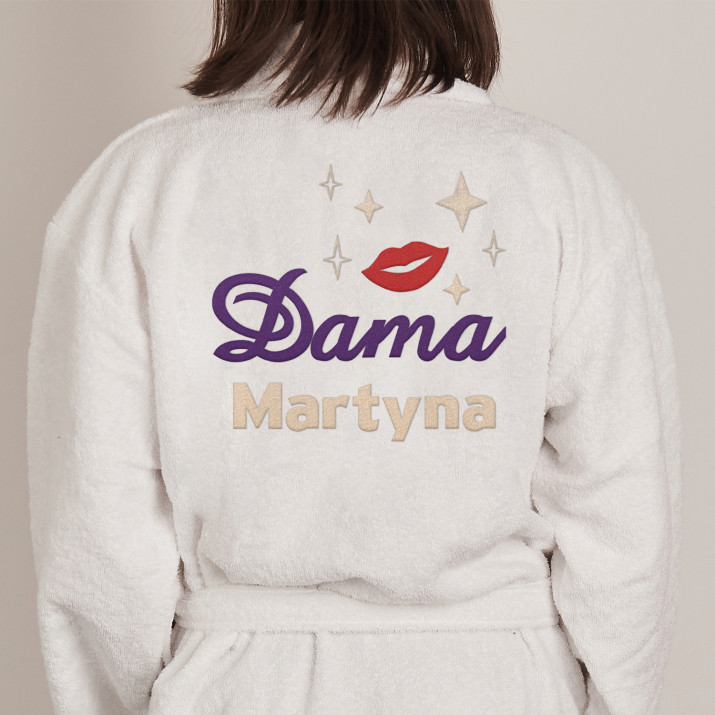 Dama - Szlafrok biały damski Dama - Szlafrok biały damski