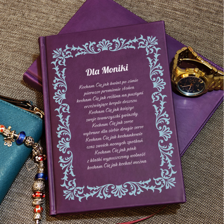 Dedykacja - notatnik A5 z nadrukiem