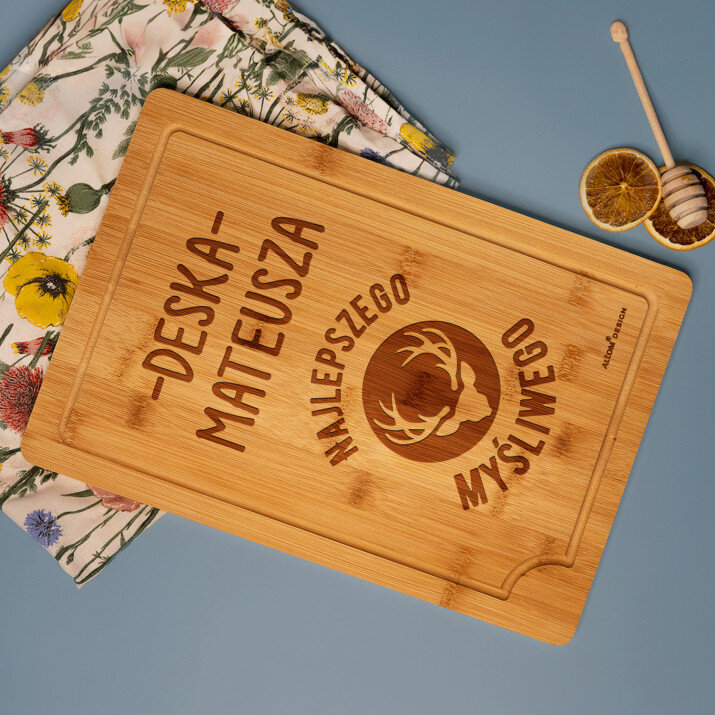 Deska najlepszego myśliwego - deska do krojenia z grawerem
