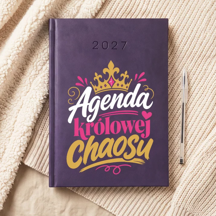 Kalendarz Książkowy A5 2027 Na Mikołaja Prezent Dla Kobiety: Królewska Agenda