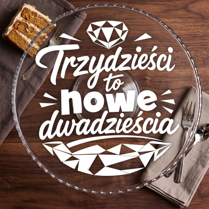 Patera Na Ciasto Na 30 Prezent Na 30 Urodziny Dla Kobiety: Zabawna Trzydziestka Patera Na Ciasto Na 30 Prezent Na 30 Urodziny Dla Kobiety: Zabawna Trzydziestka
