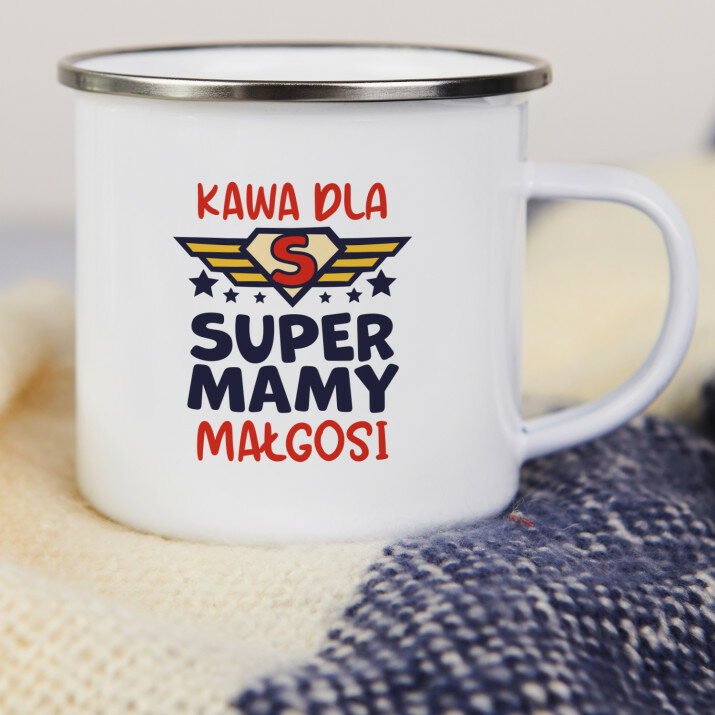 Dla super mamy - Kubek emaliowany