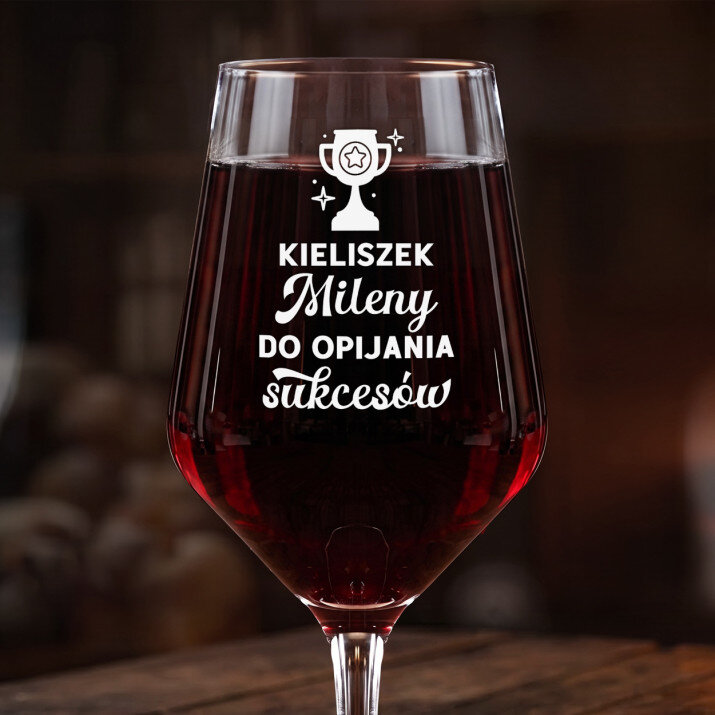 Do opijania sukcesów - Duży kieliszek do wina