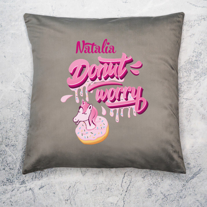 Donut worry - Poduszka dekoracyjna Donut worry - Poduszka dekoracyjna