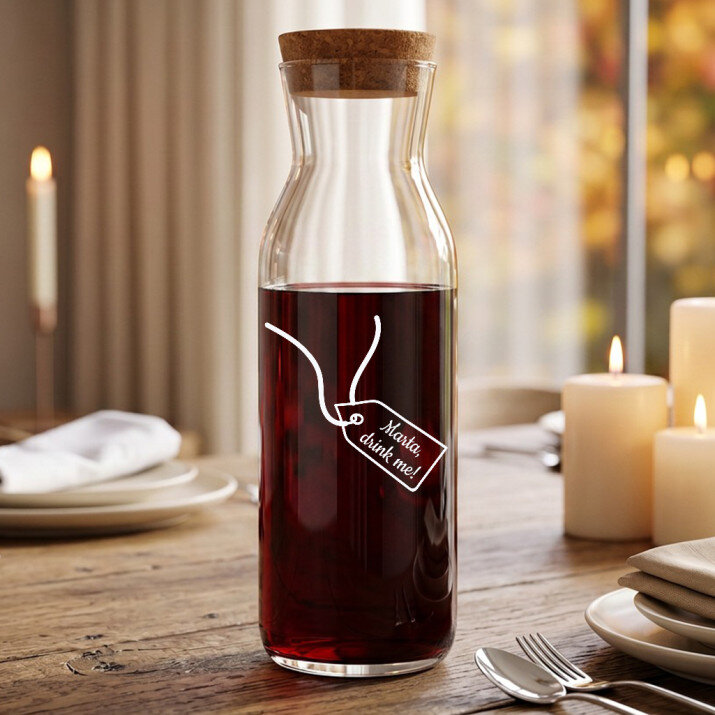 Drink me! - Grawerowana karafka