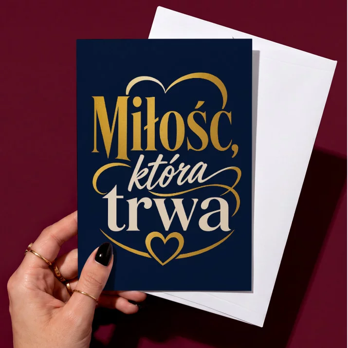 Kartka z Życzeniami Na 40 Rocznicę Ślubu Rodziców Dla Mężczyzny: Elegancka Trwała Miłość