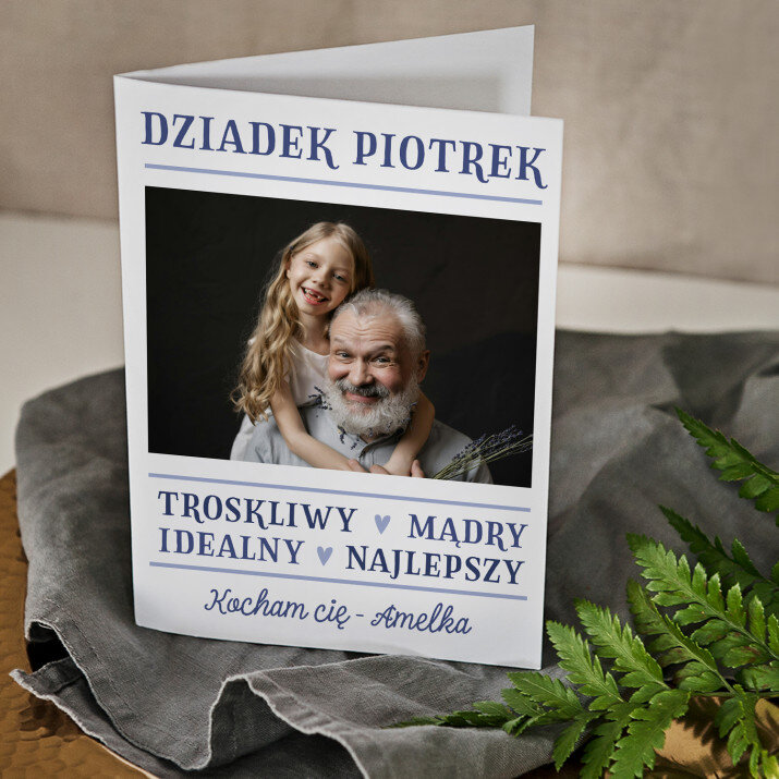 Dziadek cechy - kartka z życzeniami
