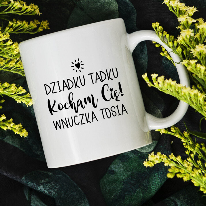 dziadku kocham cię - Personalizowany Kubek dziadku kocham cię - Personalizowany Kubek