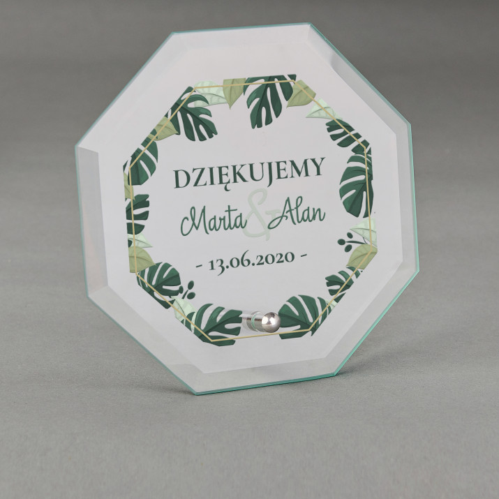 Dziękujemy - Szklana statuetka