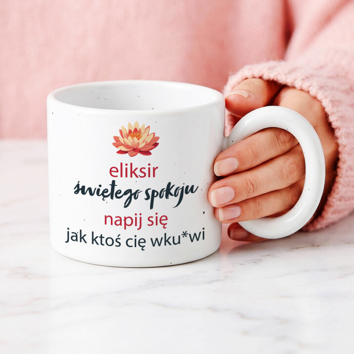 Eliksir świętego spokoju - Kubek z okrągłym uchem