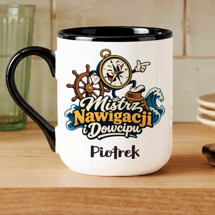 Kubek Personalizowany Dla Żeglarza Prezent Dla Mężczyzny: Mistrz Nawigacji I Kubek Personalizowany Dla Żeglarza Prezent Dla Mężczyzny: Mistrz Nawigacji I