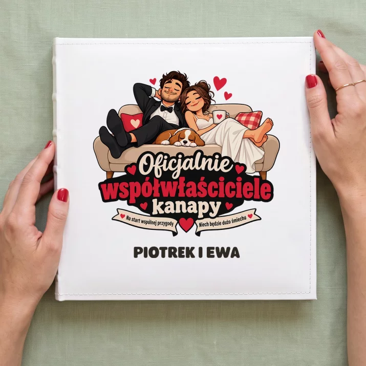 Album Na Zdjęcia Tradycyjny Dla Państwa Młodych Prezent Na Ślub Dla Pary: Oficjalnie