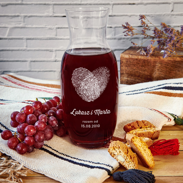 Fingerprints - Grawerowana karafka