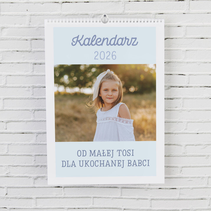 Fotokalendarz pastelowy - Kalendarz wiszący