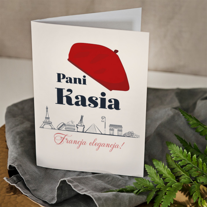 Francja elegancja - kartka z życzeniami