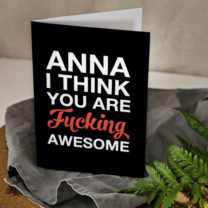 Fucking awesome - kartka z życzeniami