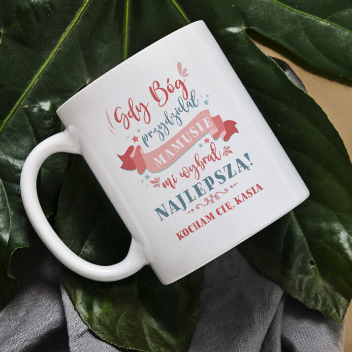 Gdy bóg przydzielał mamusie - Personalizowany Kubek Gdy bóg przydzielał mamusie - Personalizowany Kubek