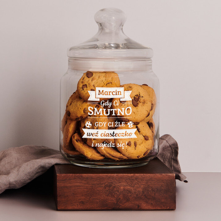 Gdy ci smutno - Słoik na ciastka