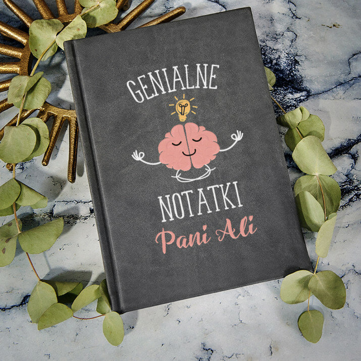 Genialne notatki - notatnik A5 z nadrukiem Genialne notatki - notatnik A5 z nadrukiem