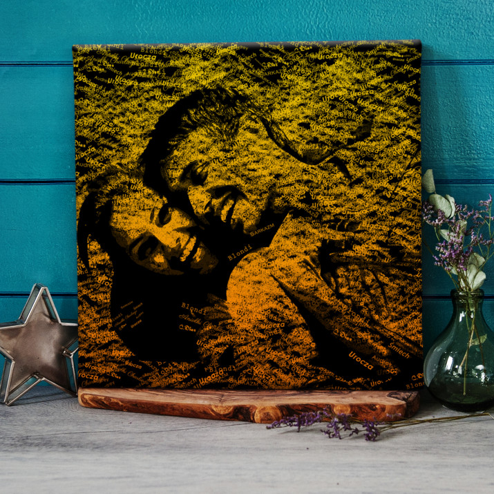 Gold On Black - obraz na płótnie