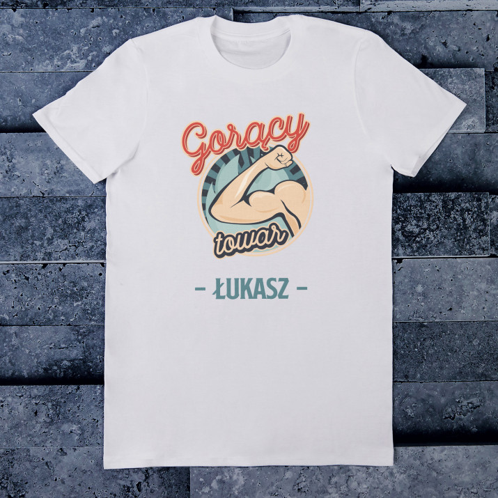 Gorący towar - Koszulka męska z nadrukiem