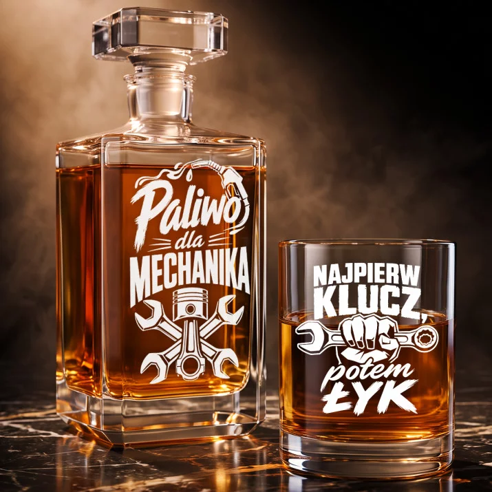 Zestaw Do Whisky Dla Mechanika Prezent Dla Mężczyzny: Paliwo Dla Mechanika