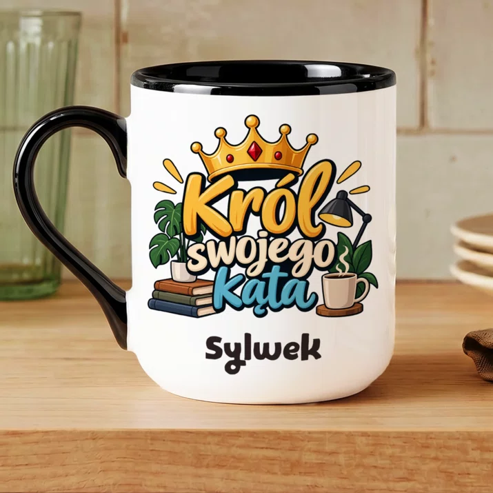 Kubek Personalizowany Na Nowe Mieszkanie Prezent Dla Mężczyzny: Król Swojego Kąta
