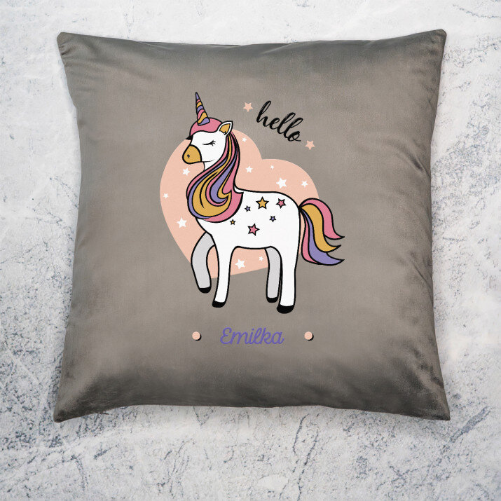 Hello unicorn - Poduszka dekoracyjna Hello unicorn - Poduszka dekoracyjna